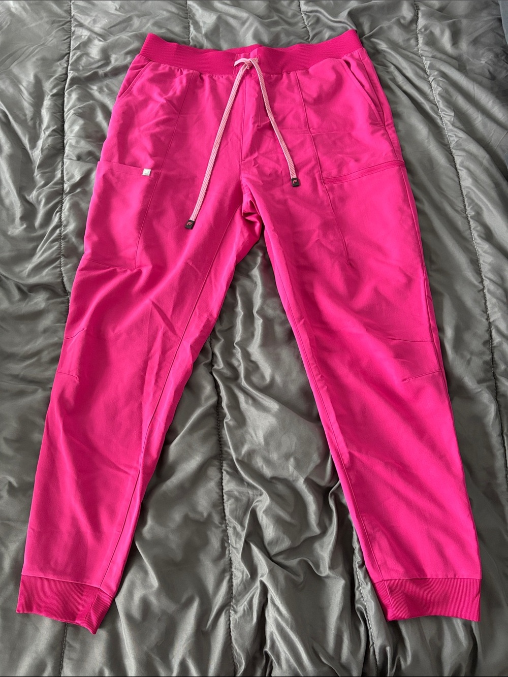 Fabletics Bright Pink Scrub Pants